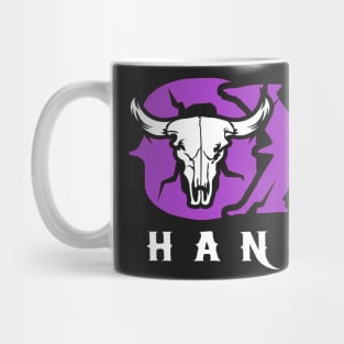 Ox Haney Purple Skull Mug